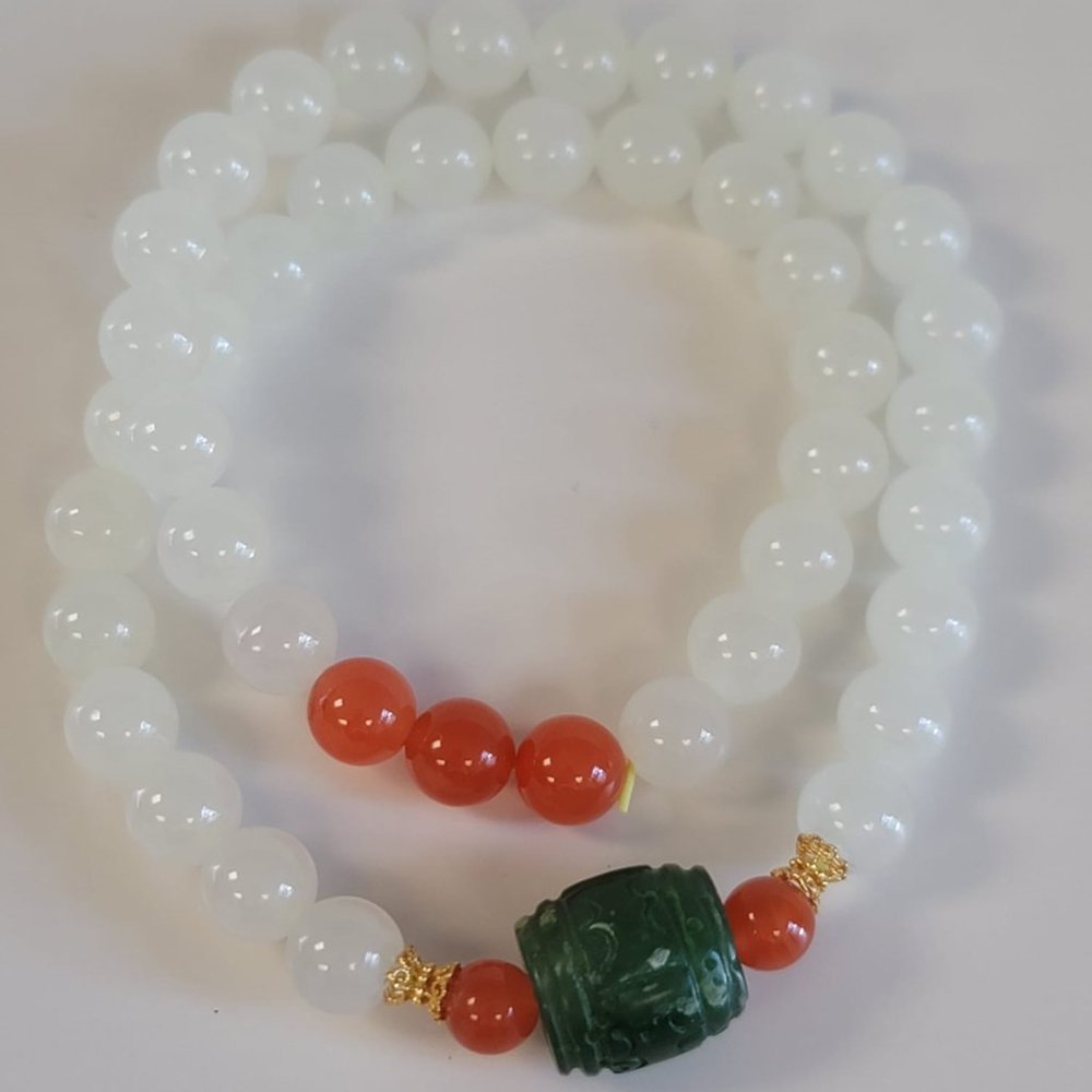 White Nephrite Jade bracelet